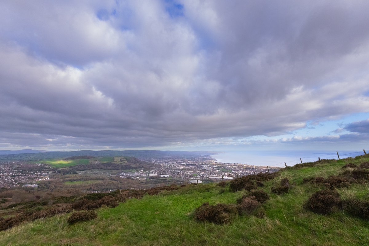 Hills on the west side of the city.