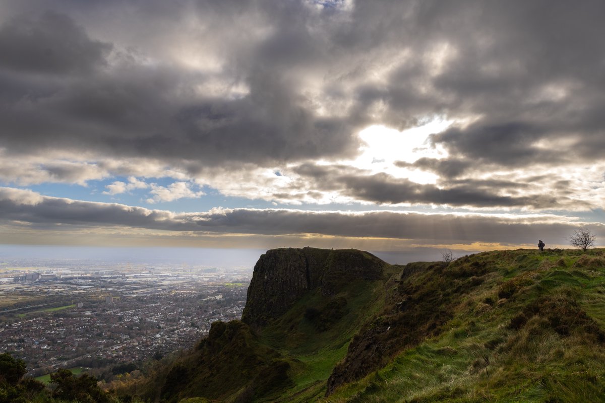 On the way up. View towards the north from Belfast.
